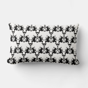 Genie Ghost Coming Out of Lamp Seamless Pattern Lumbar Cushion
