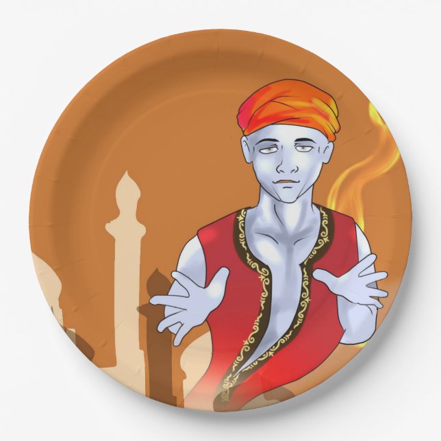 Genie/Jinn Paper Plate (Front)