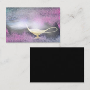 Genie Lamp Smoke Magic Magical Business Card