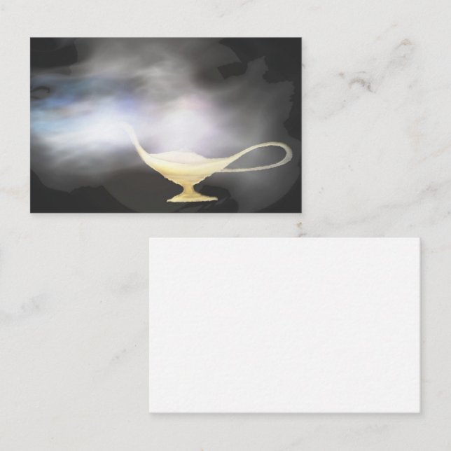 Genie Lamp Smoke Magic Magical Business Card (Front/Back)