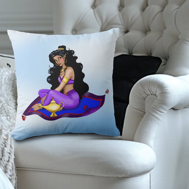 Genie Magic Carpet Lamp Blue Sky Cushion (Creator Uploaded)