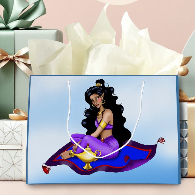 Genie Magic Carpet Lamp Blue Sky Large Gift Bag (Creator Uploaded)