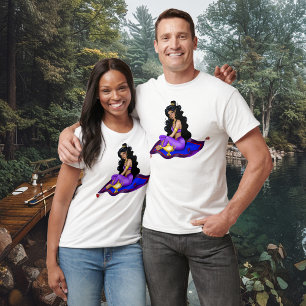Genie Magic Carpet Lamp Blue Sky T-Shirt