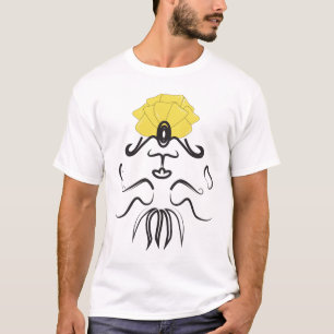 Genie Petal Hat Line Art  T-Shirt
