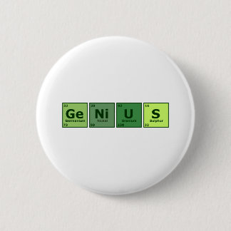 Genius 6 Cm Round Badge