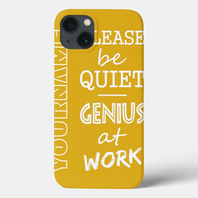 Genius at Work custom monogram & colour cases (Back)