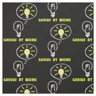 Genius at work fabric