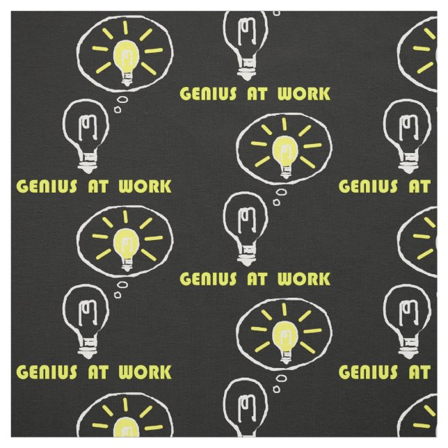 Genius at work fabric (Swatch)