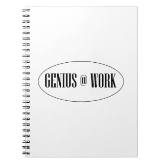 Genius At Work Logo Spiral Notebook