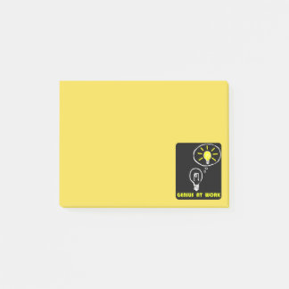 Genius at work post-it notes