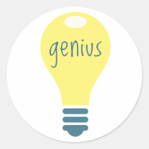 Genius Classic Round Sticker