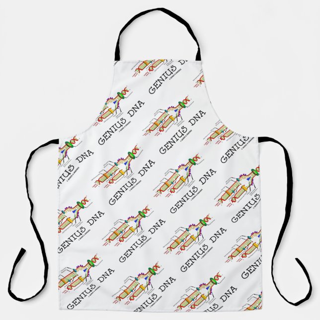 Genius DNA Molecular Biology Humour Apron (Front)