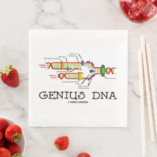 Genius DNA Molecular Biology Humour Napkin