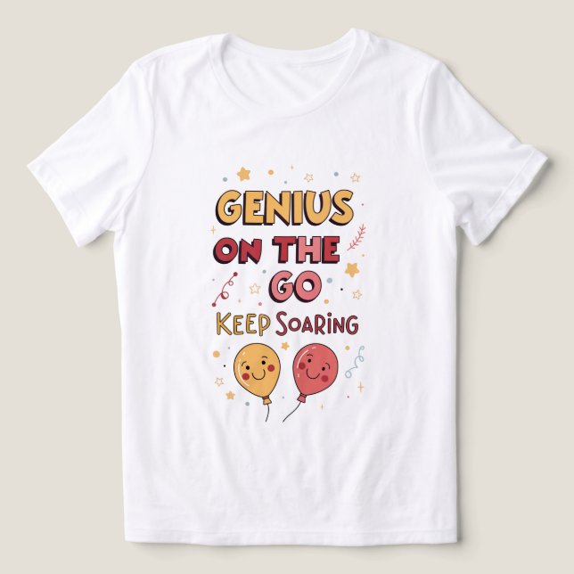 "Genius in Motion: Keep Soaring High" Tri-Blend Shirt (Design Front)