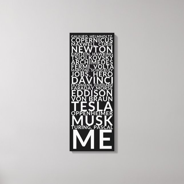 Genius Inspiration Canvas Print (Front)
