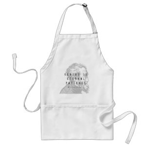 Genius Is Eternal Patience   Custom Quote Artist's Standard Apron
