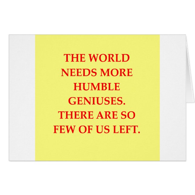 genius joke (Front Horizontal)