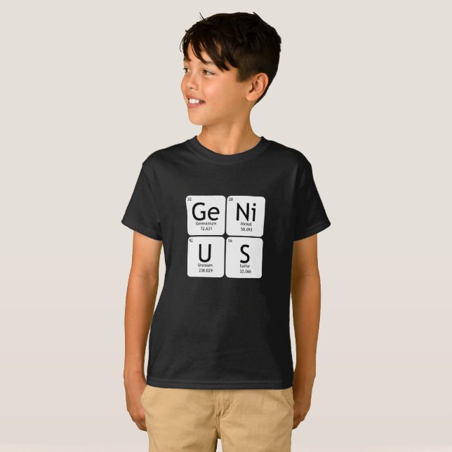GeNiUS Kids Hanes TAGLESS T Shirt (Front Full)