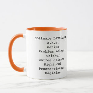 Genius magician software developer mug