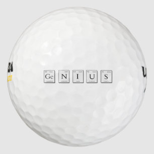 Genius Periodic Elements Golf Balls