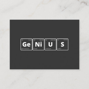 Genius - Periodic Table Business Card