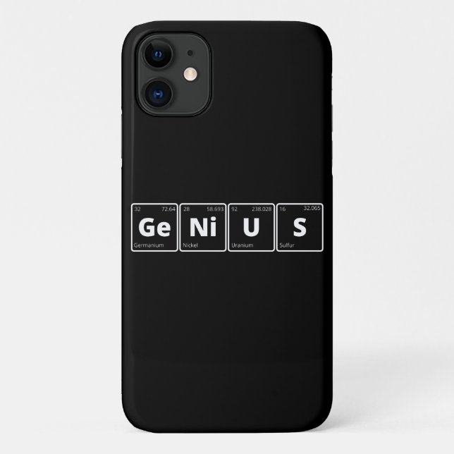 Genius - Periodic Table Case-Mate iPhone Case (Back)