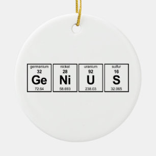 GeNiUS Periodic Table Ceramic Tree Decoration