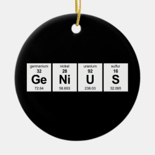 GeNiUS Periodic Table Ceramic Tree Decoration