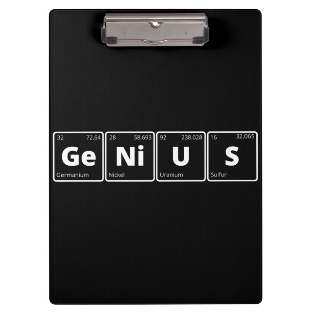 Genius - Periodic Table Clipboard (Front)