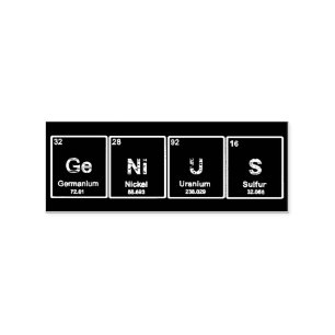 GeNiUS Periodic table elements stamp