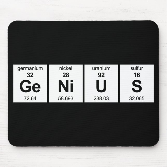 GeNiUS Periodic Table Mouse Pad (Front)