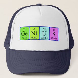 Genius periodic table name hat