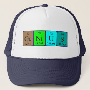 Genius periodic table name hat A