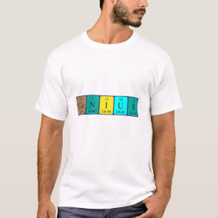 Genius periodic table name shirt