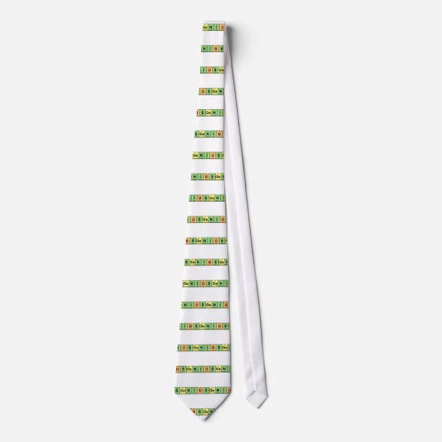 Genius - Periodic Table of Elements Products Tie (Front)