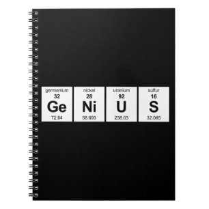 GeNiUS Periodic Table Spiral Notebook
