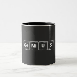 Genius - Periodic Table Two-Tone Coffee Mug