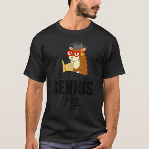 Genius Pig Graphic Guinea Pig Owner Pet Cavy Anima T-Shirt