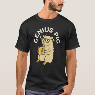 Genius Pig Graphic Guinea Pig Owner Pet Cavy Anima T-Shirt