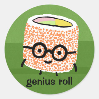 Genius Roll Classic Round Sticker