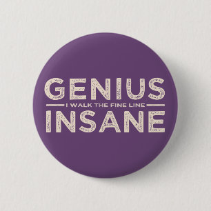 GENIUS VS INSANE custom button