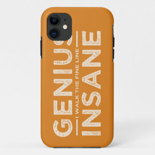 GENIUS VS INSANE custom iPhone case