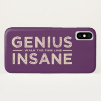 GENIUS VS INSANE custom phone cases