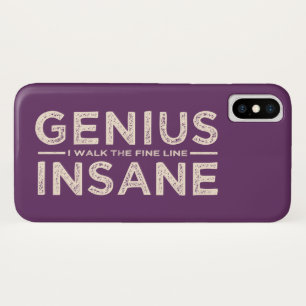 GENIUS VS INSANE custom phone cases