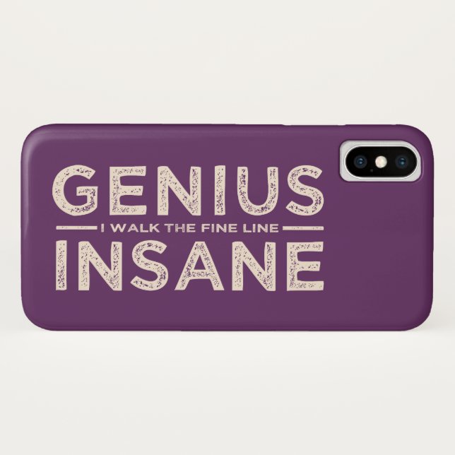 GENIUS VS INSANE custom phone cases (Back (Horizontal))