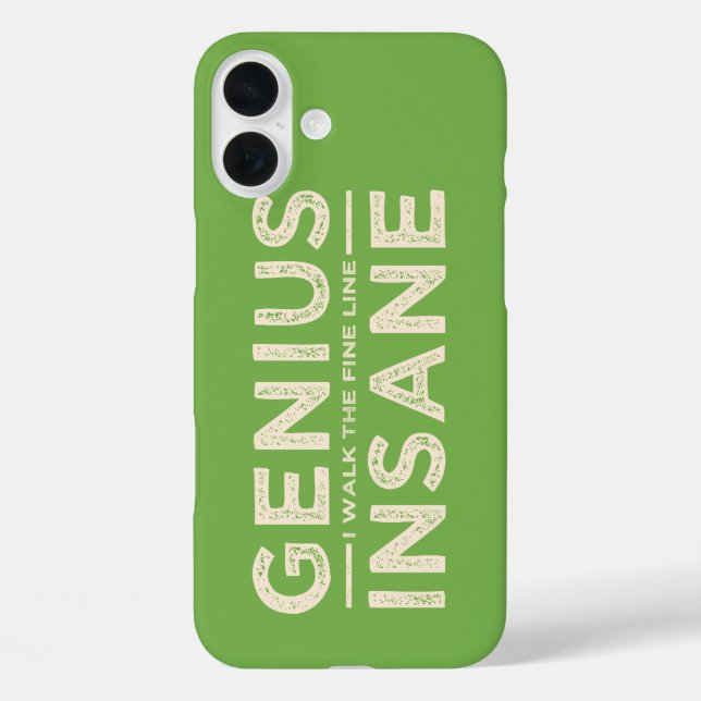 GENIUS VS INSANE custom Samsung case (Back)