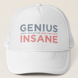 GENIUS VS INSANE hat - choose colour