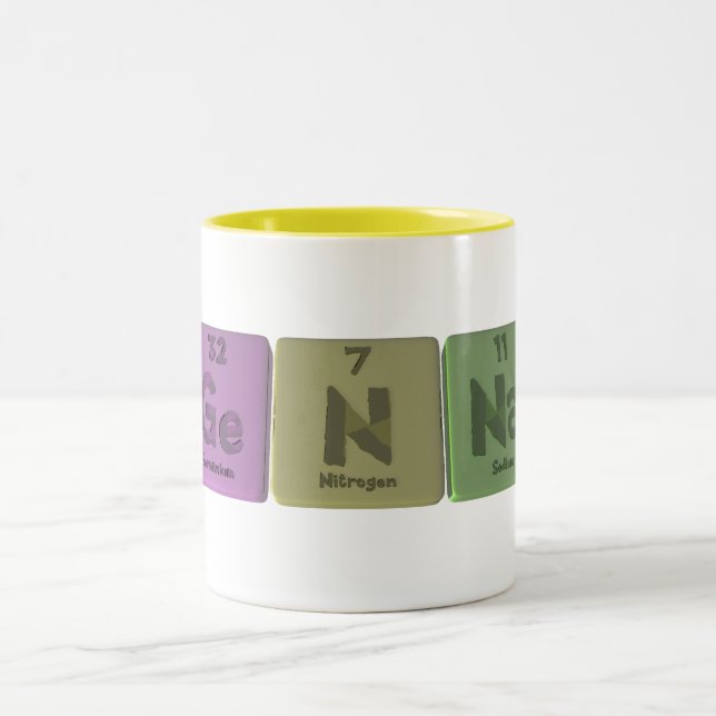 Genna as Germanium Nitrogen Sodium Two-Tone Coffee Mug (Center)