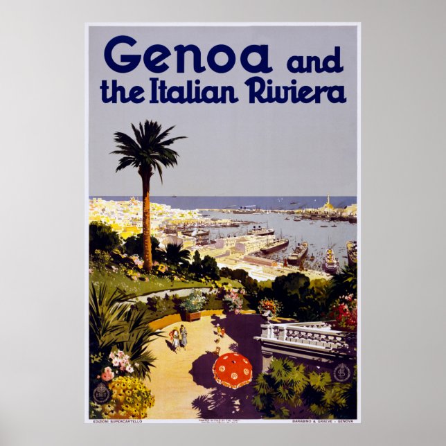 Genoa and the Italian Rivera Poster (Front)