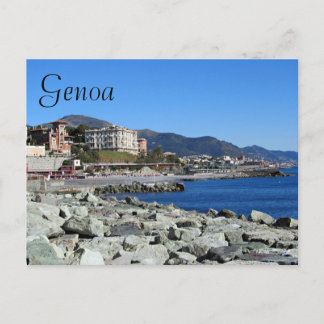 Genoa Coastline Postcard